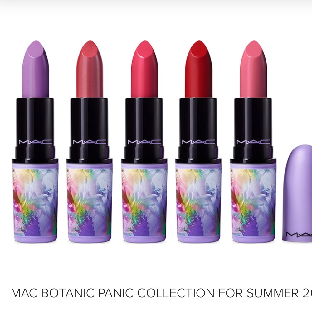 NWT NIB MAC Limited Edition Botanic Panic Matte Lipstick Tulip Service Full Size - Picture 3 of 16